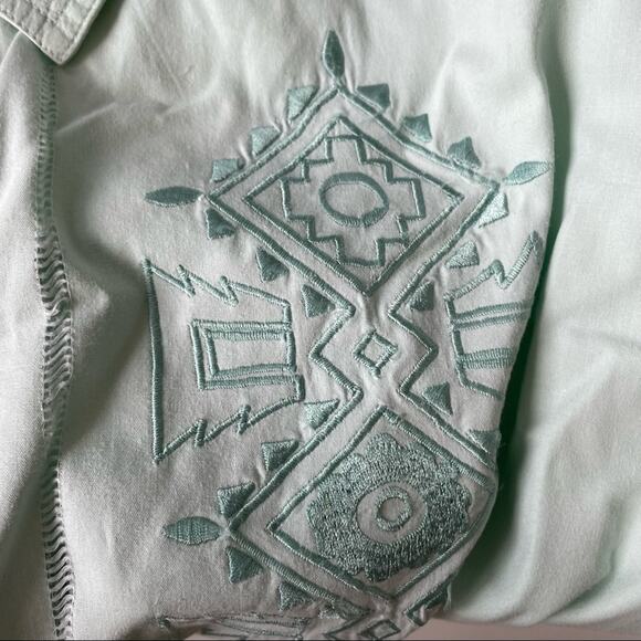 Vintage 1990s Regina Porter Button Down Southwest Embroidered Boho Mint 1X GUC - Picture 11 of 16